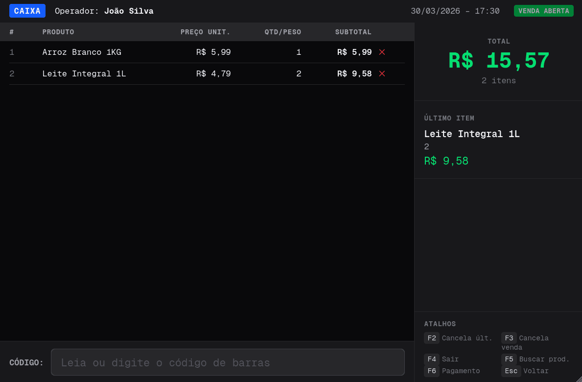Screenshot do FlatPDV